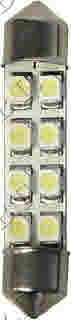 PILOT LED 8 SMD 42mm WHITE