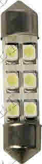 PILOT LED 6 SMD 37mm WHITE