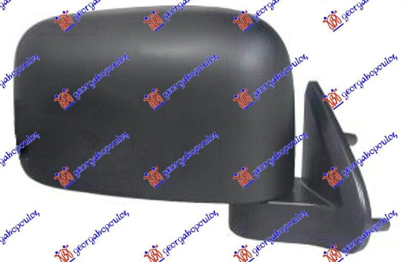 DOOR MIRROR MANUAL BLACK (DOUBLE CAB/4DOOR) (A QUALITY) (CONVEX GLASS)