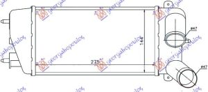 HLADNJAK INTERKULERA 1.4 HDi (275x147x64)