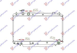 HLADNJAK MOTORA 1.8/2.0I 16V VVTI (+/-AC) (37.5x73.8) (KOYO)