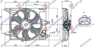 VENTILATOR KOMPLET (1.4/1.6) (38cm)