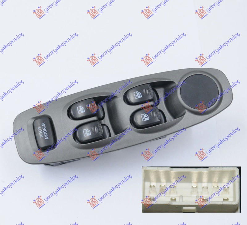 PREKIDAC U PREDNJIM VRATIMA (4 TASTERA) (11 PIN) LEVO