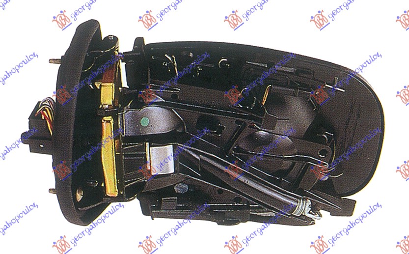 RETROVIZOR (BEZ POKLOPCA) ELEKTRICNI SA GREJACEM (MIGAVAC) (7 PIN) (ASFERICNO STAKLO) LEVO