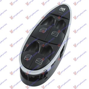 PREKIDAC U PREDNJIM VRATIMA (4 TASTERA) (HROM OKVIR) (3 PIN) LEVO