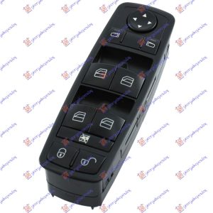 PREKIDAC U PREDNJIM VRATIMA (CRNI) (4 TASTERA) (3 PIN) LEVO