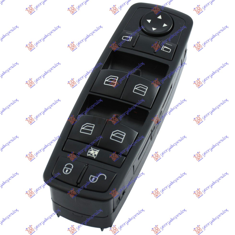 PREKIDAC U PREDNJIM VRATIMA (CRNI) (4 TASTERA) (3 PIN) LEVO