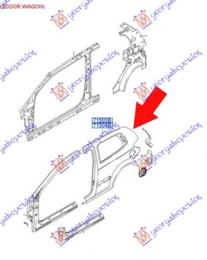 REAR FENDER 3D (O)