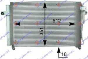 HLADNJAK KLIME 1.1/1.3i 16i 12V (503x350)
