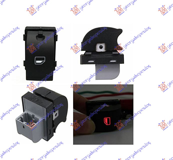 PREKIDAC U PREDNJIM/ZADNJIM VRATIMA (4 PIN) DESNO