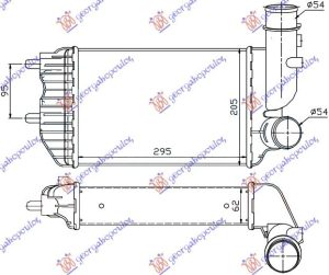 HLADNJAK INTERKULERA TURBO DIZEL (295x202x60)