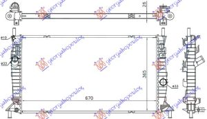 HLADNJAK MOTORA RS305-350-ST225 BENZIN (67x36.5)
