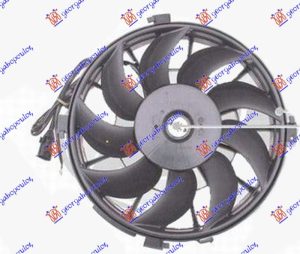 COOLING FAN (MOTOR-FAN) 2.0 DIESEL 2000- (385mm) (2pin) (NISSENS)