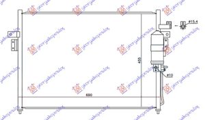 HLADNJAK KLIME 3.0 dCi DIZEL (690x470x16)