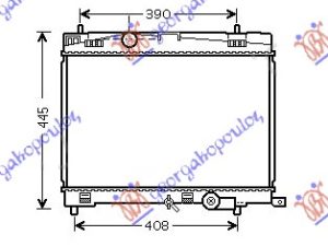HLADNJAK MOTORA BENZIN 1.33 VVT-I (73/74KW) (350x480) 09-11 (KOYO)