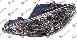 FAR ELEKTRICNI DUPLO SOCIVO (H7/H7) -2006 (TYC) LEVO