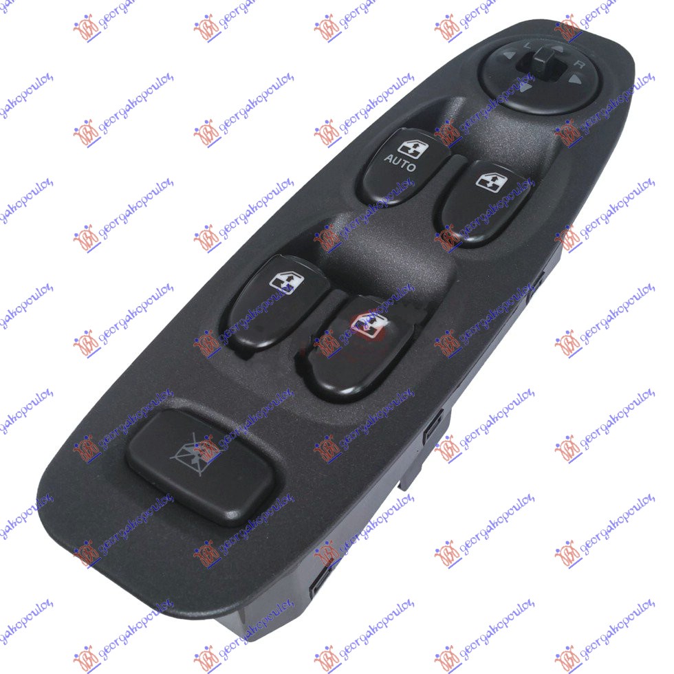 PREKIDAC U PREDNJIM VRATIMA (4 TASTERA) (CRNI OKVIR) (AUTO) (14+7 PIN) LEVO