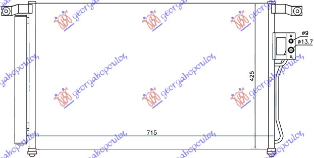 HLADNJAK KLIME 2.7 I24v - 2.2 CRDi (675x425)