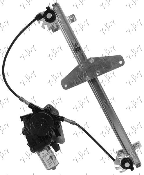 PODIZAC ZADNJEG PROZORA ELEKTRICNI (BEZ MOTORA) (A KVALITET) DESNO