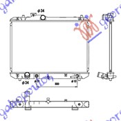 RADIATOR 1.3-1.5 PETROL AUTOMATIC+/-AC (375x555) (KOYO)