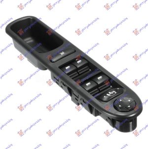 PREKIDAC U PREDNJIM VRATIMA (4 TASTERA) (ELEKTRO-SKLOPIV RETROVIZOR) (AUTO) (18 PIN) LEVO