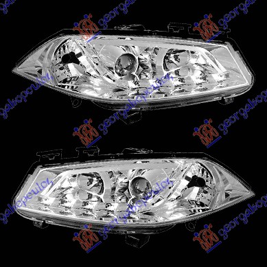 HEAD LAMP SET A5 TYPE CHROME