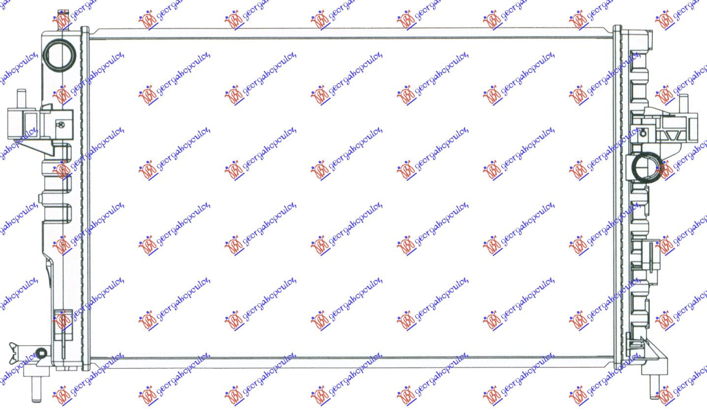 RADIATOR 1.7DI-1.7 DTI (600x350) (VALEO)