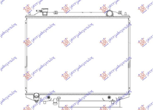 RADIATOR 2.5-3.0 TDCi DIESEL AUTOMATIC (450x635) (KOYO)