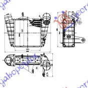 HLADNJAK INTERKULERA 1.2-1.4-1.6-1.9 TDi DIZEL (640x82x64)
