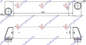 HLADNJAK INTERKULERA 3.0-3.5 TD (540-127x105)
