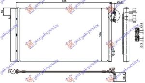 CONDENSER 2.0-3.0 TURBO DIESEL(580x340x16) (KOYO)