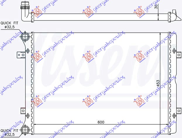HLADNJAK MOTORA 1.9/2.0 TDi (60x44.5) 00-