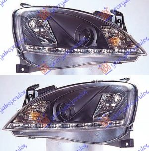 HEAD LAMP SET TYPE A5 BLACK