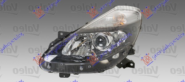 HEAD LAMP ELECTRICAL BLACK (W/PROJECT) (VALEO)
