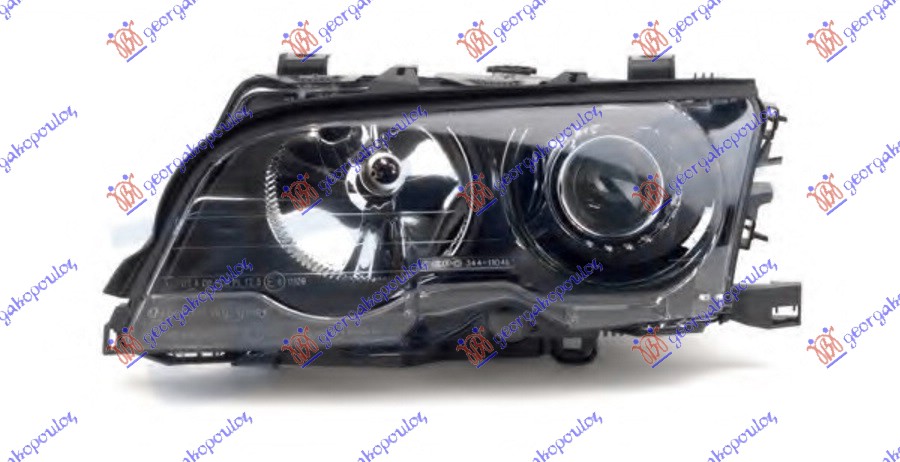 HEAD LAMP (MARELLI) XENON -2001 BALCK