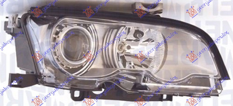 HEAD LAMP (MARELLI) 2001-2003 XENON CHROMED