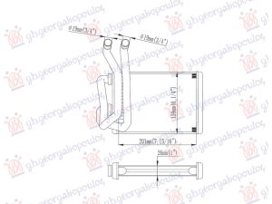 HEATER RADIATOR 3.5 PETROL (200x160)