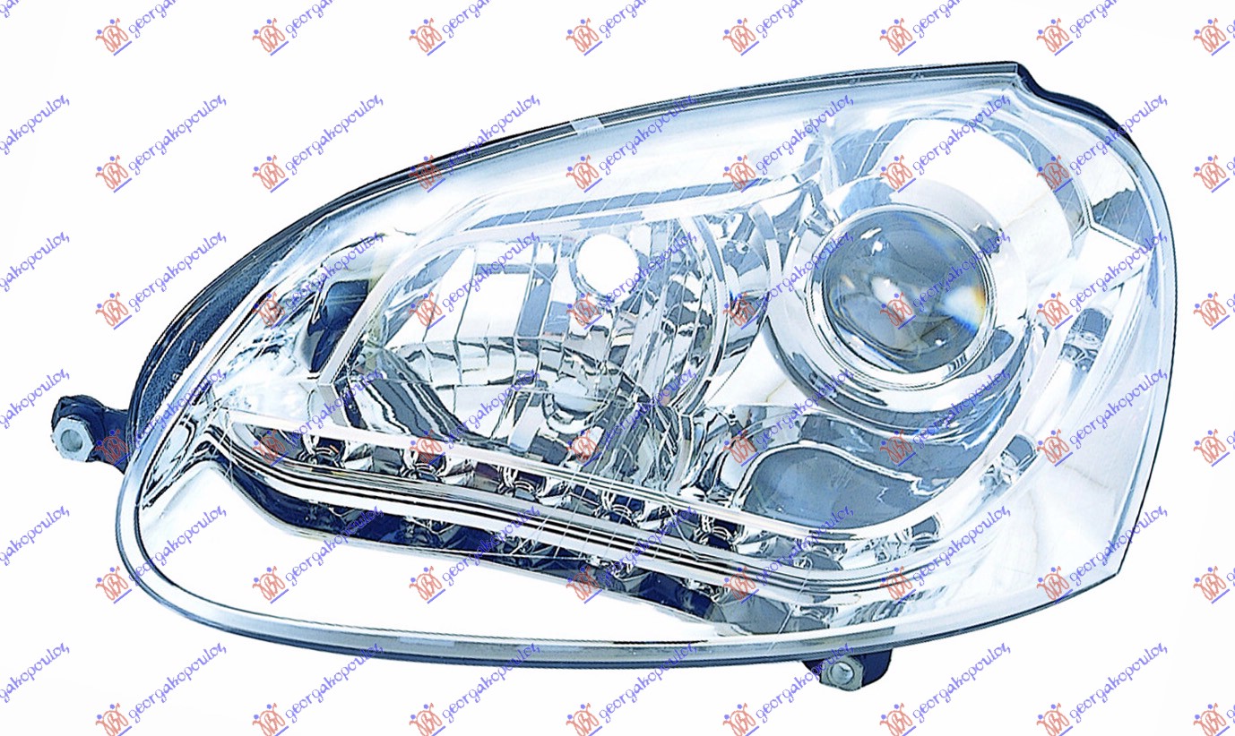 HEAD LAMP SET A5 TYPE CHROME