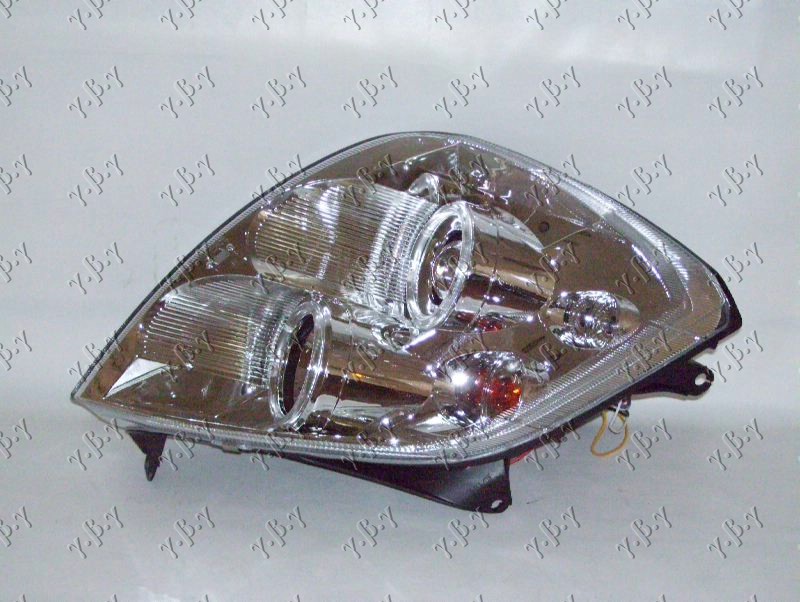 HEAD LAMP SET EAGLE EYES CHROME