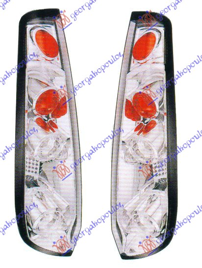 TAIL LAMP SET (LEXUS) (CHROME)