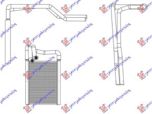 HEATER RADIATOR PETROL-DIESEL (139x208) (INDIA)