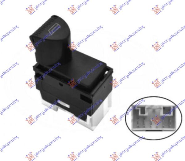 PREKIDAC U PREDNJIM VRATIMA (BELI KONEKTOR) (6 PIN) LEVO