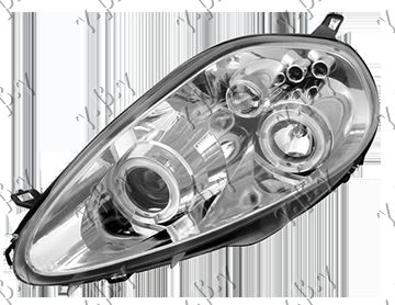 HEAD LAMP EAGLE EYES CHROME