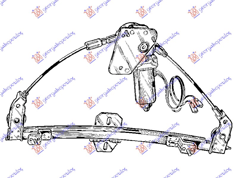 FRONT WINDOW REGULATOR ELECTRICAL 3D (A QUALITY)