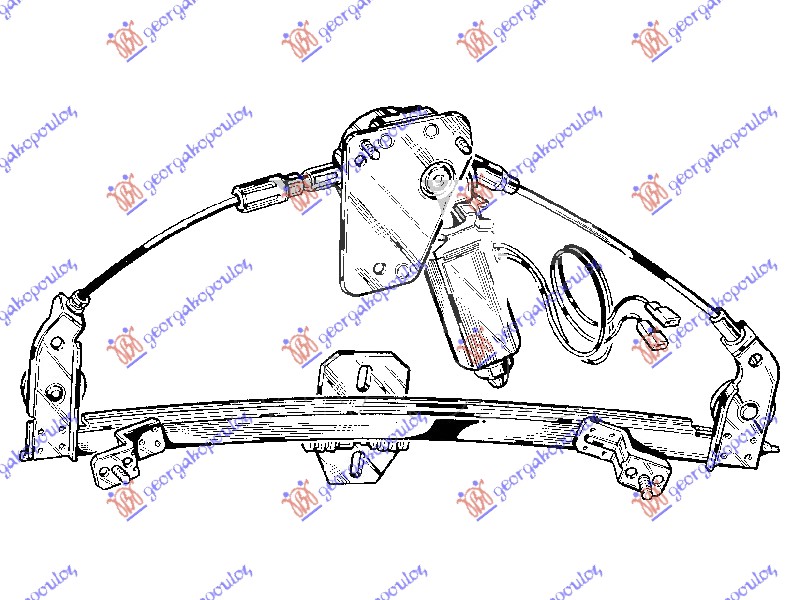 FRONT WINDOW REGULATOR ELECTRICAL 5D