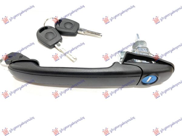DOOR HANDLE FRONT OUTER (COMPLETE W/2 KEYS)