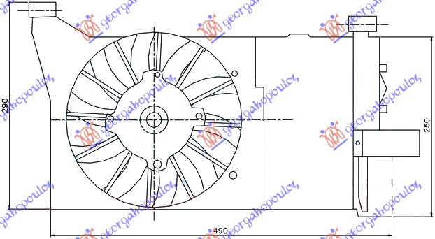 COOLING FAN A/C 900i-1.1 PETROL