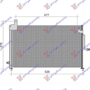 HLADNJAK KLIME 0.8 6V 1.0 8V (500x302x20)