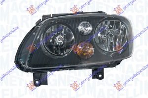 HEAD LAMP BLACK (MARELLI) (W/PROJECT)