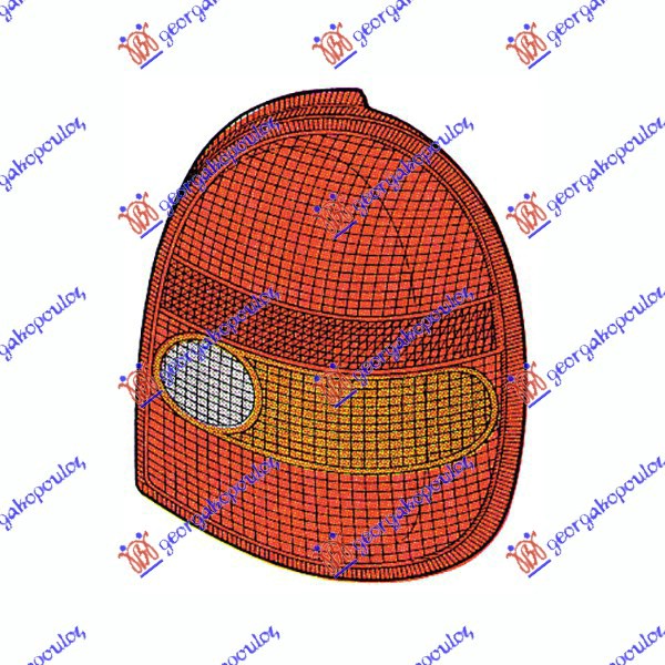STOP LAMPA 3 VRATA (TYC) DESNO
